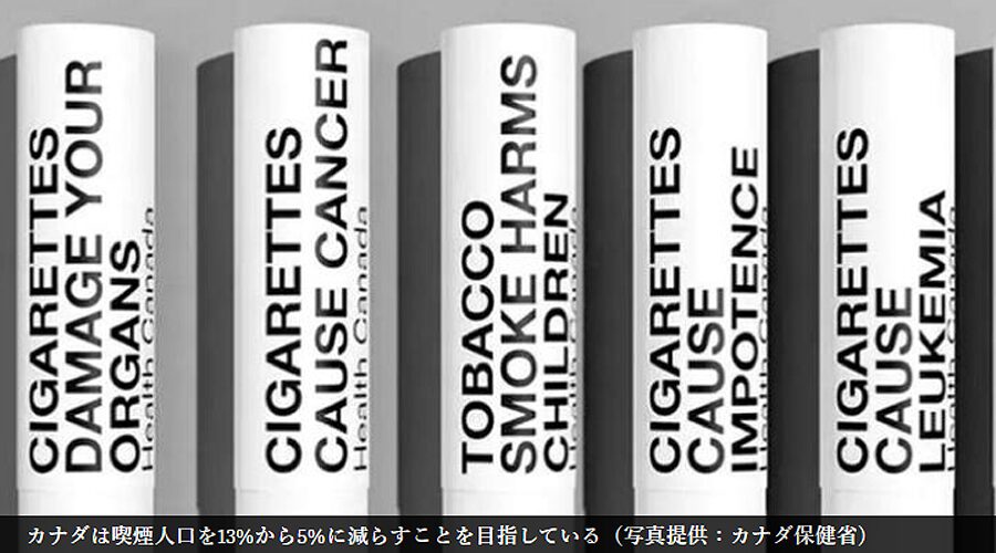 カナダ保健省 タバコの警告