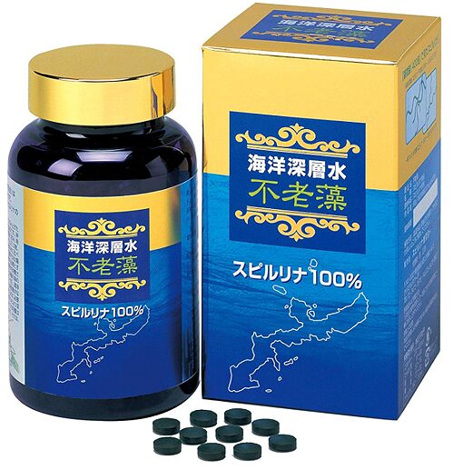 海洋深層水培養スピルリナ不老藻600粒