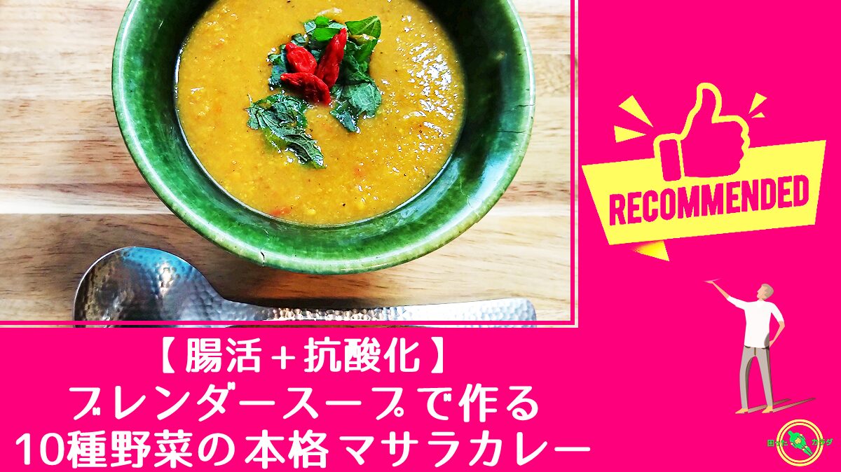 【 腸活 + 抗酸化 】ブレンダースープ で作る10種野菜の 本格 マサラカレー