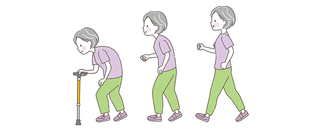 年をとると姿勢が悪くなる