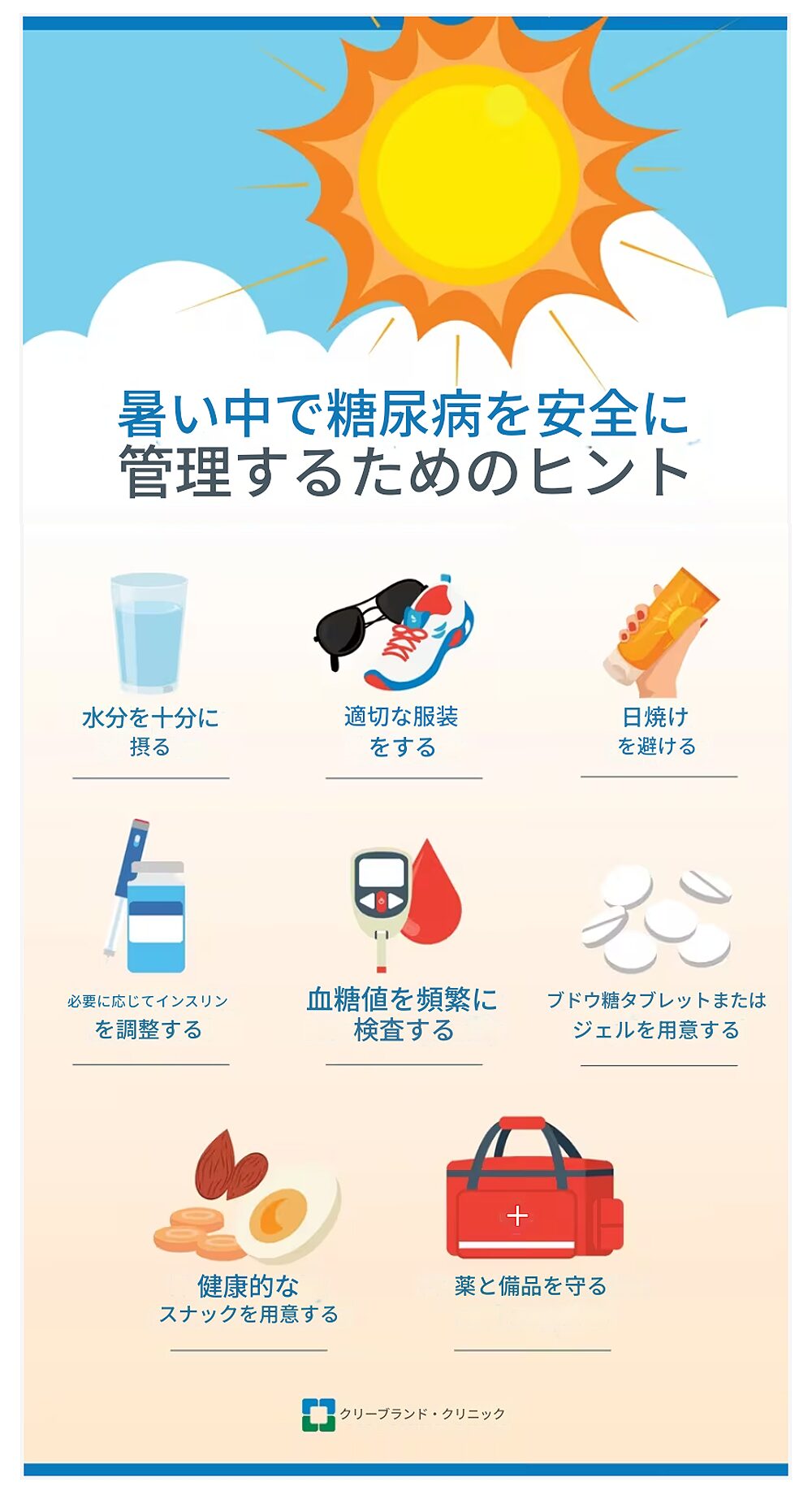 糖尿病と熱に関する安全のヒント