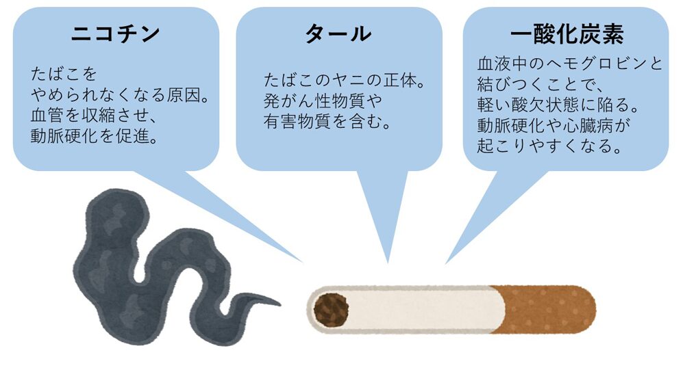 タバコが身体に与える影響