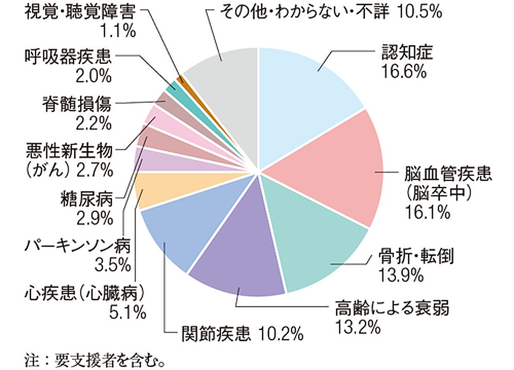 介護になる原因 ランキング