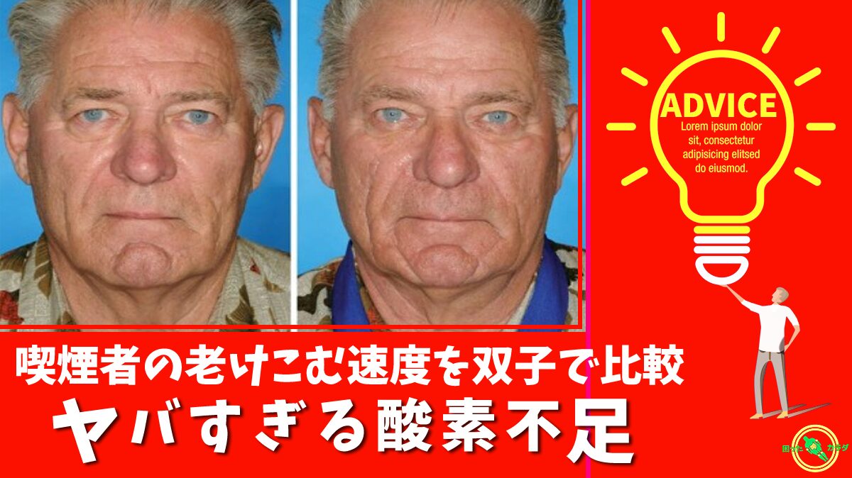 喫煙者の老けこむ速度を双子で比較