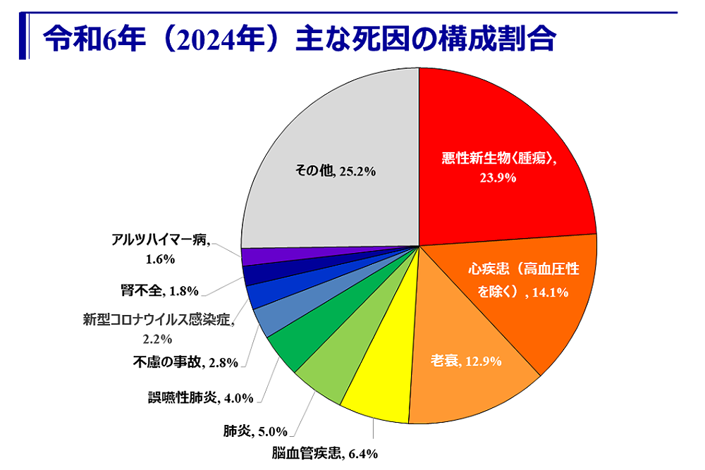 2024年の死因の構成割合