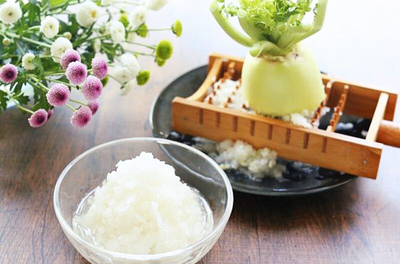 大根おろしは皮ごとおろす