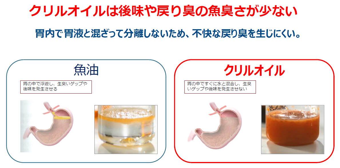 魚油臭の少ないクリルオイル