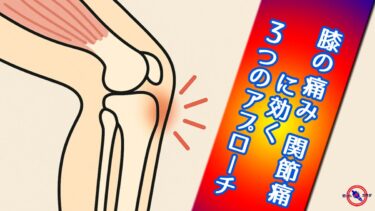 膝の痛み 関節痛 に効く3つのアプローチ